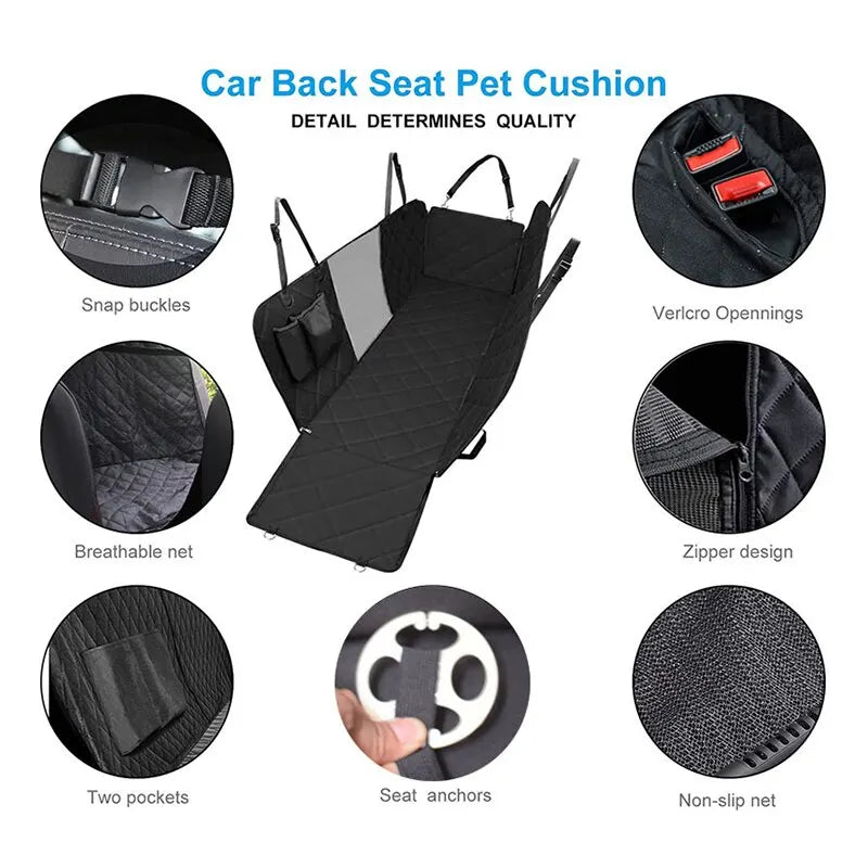 Car Pet Seat Pad - Waterproof - Dirt Resistant and Non-Slip for Comfortable Travel with Dogs