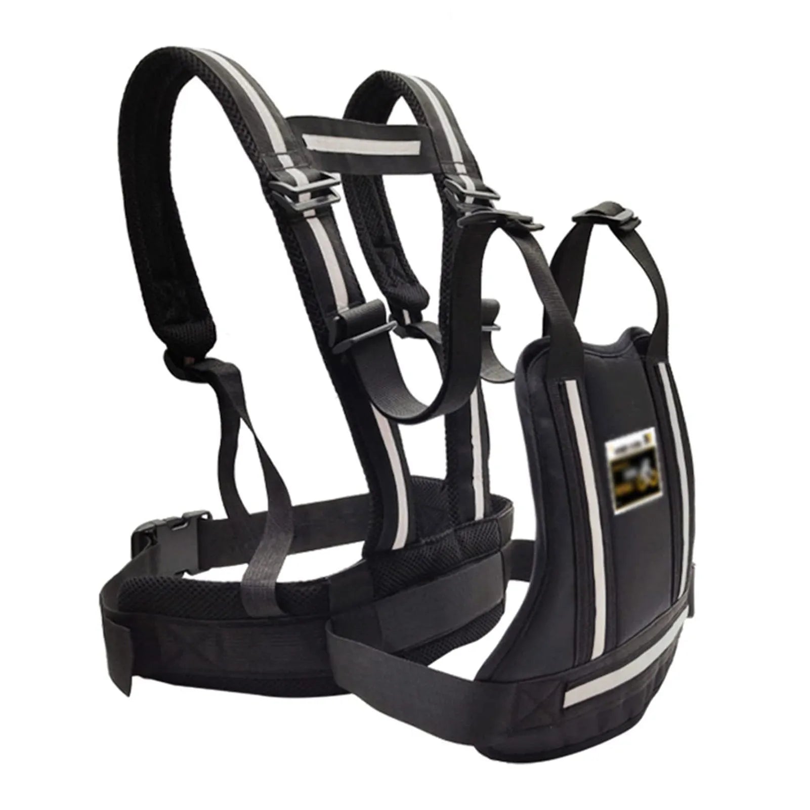 Adjustable Kids Motorcycle Safety Belt: Reflective Rear Seat Grab Handle & Breathable Harness - Anti-Drop Protection