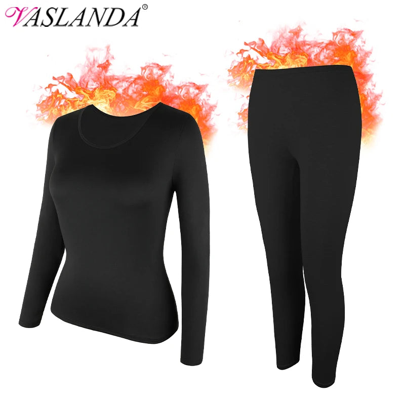 Ultra-Soft Thermal Underwear Set for Women | Long Johns Base Layer for Cold Weather, Moisture-Wicking Top and Bottom