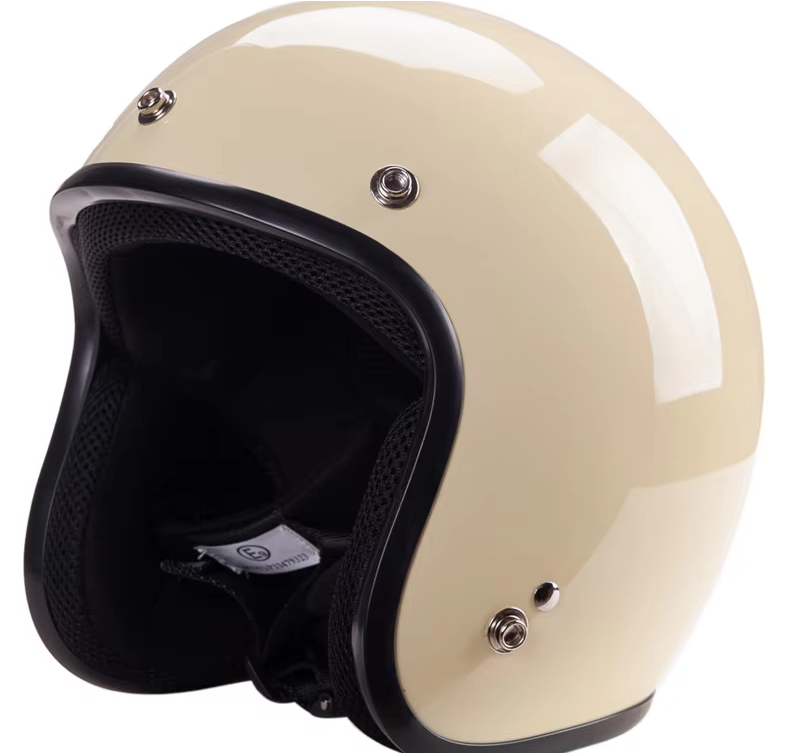 Classic Low Profile Open Face 3/4 Helmet with Visor and DOT/ECE Certification - ZOMBIES RACING ZR-207