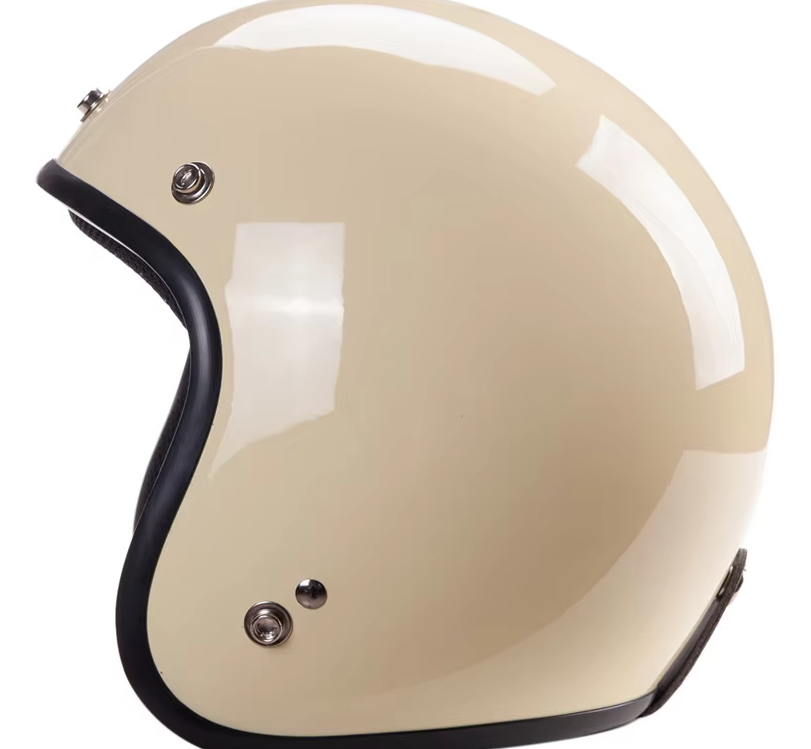 Classic Low Profile Open Face 3/4 Helmet with Visor and DOT/ECE Certification - ZOMBIES RACING ZR-207