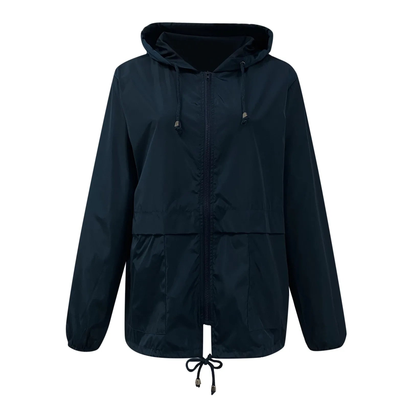 Women's Windbreaker Jacket - Lightweight Hooded Raincoat - Water-Resistant and Stylish