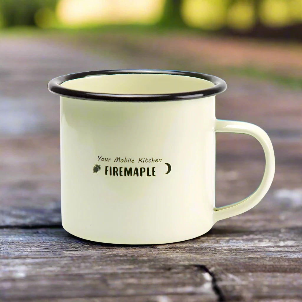 Durable Fire-Maple 350ML Coral Enamel Mug - Perfect for Coffee and Tea on Outdoor Adventures