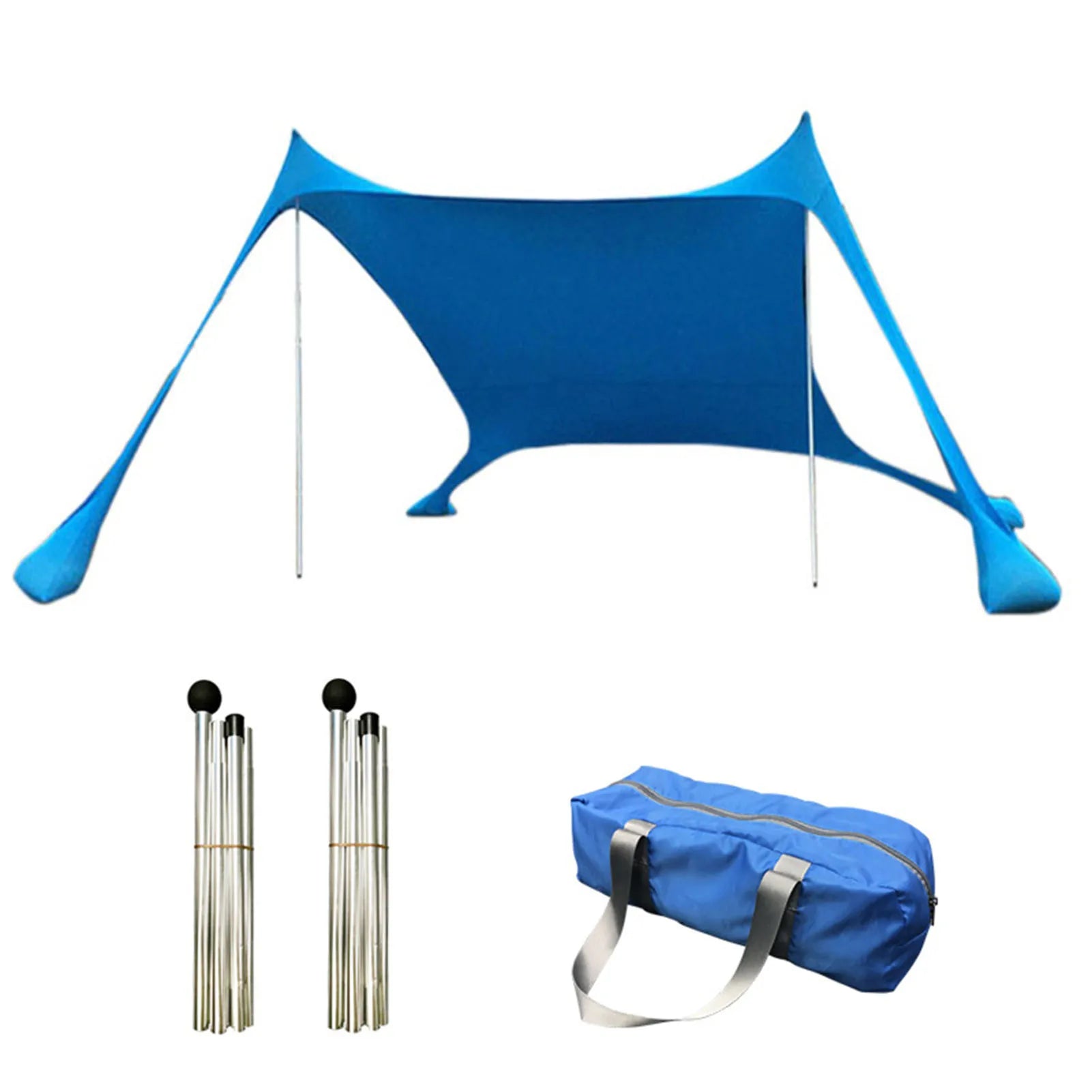 Beach Shade Tent - Lightweight - Water-Resistant and Windproof One-Piece Canopy for Outdoor Adventures