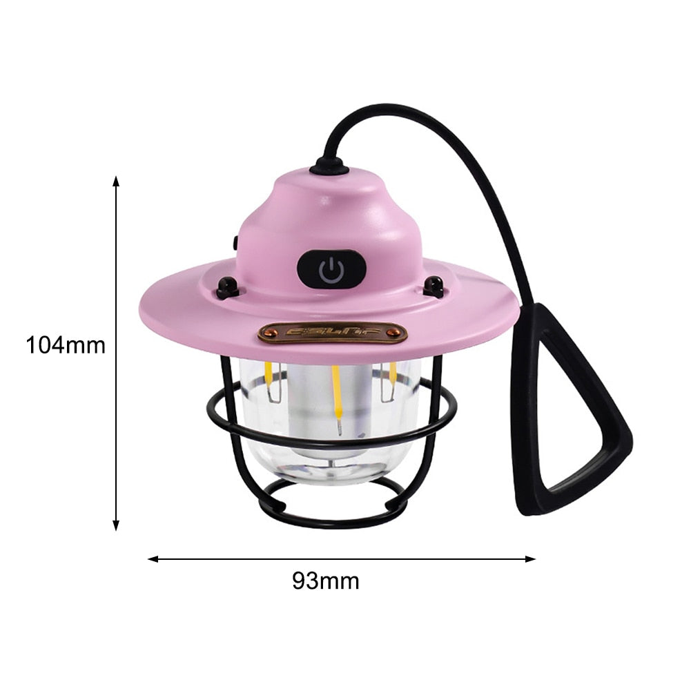 Led Camping Lantern,lanterns Retro Outdoor Lights With Dimmer