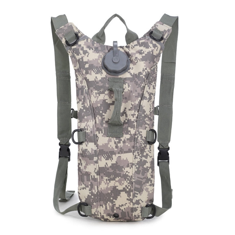 Tactical Lightweight Outdoor Water Bag Backpack 3L Wear-Resistant Waterproof Nylon Fabric Polyester Lining