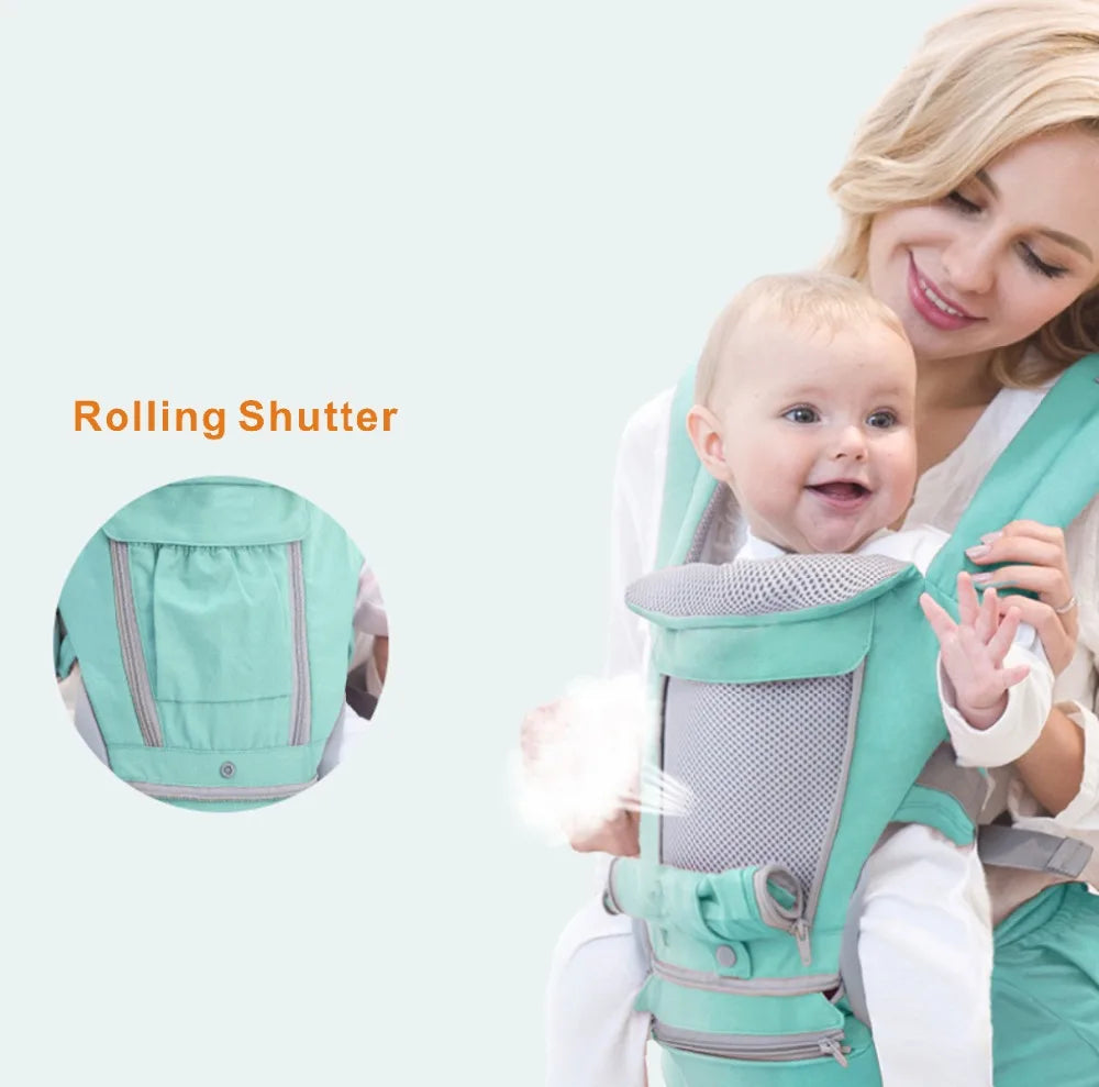 Ergonomic Baby Carrier with Multiple Carrying Positions - Baby Sling Backpack with Load Bearing Capacity up to 44lbs