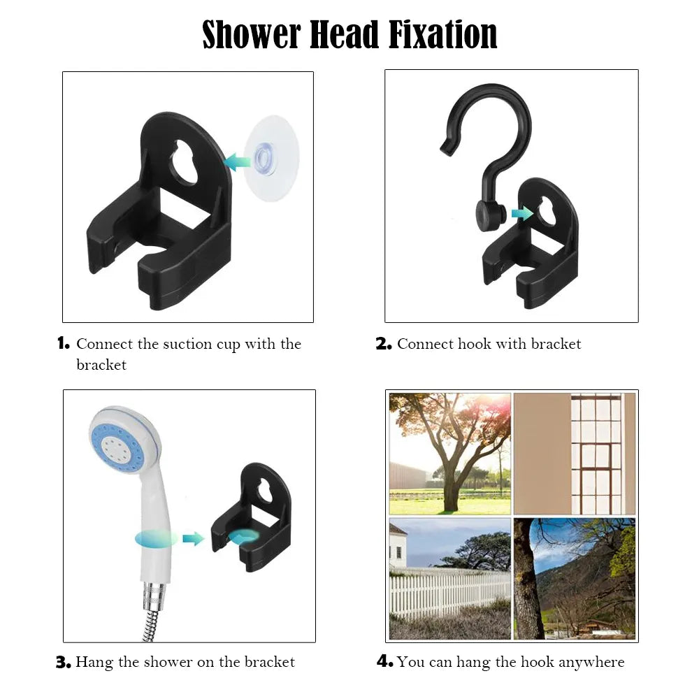 Compact Handheld Rechargeable Camping Shower - Portable Electric Showerhead for Outdoor Use