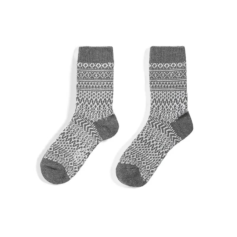 Maden Amekaji Vintage Crew Socks for Men – Warm Knitted Winter Socks