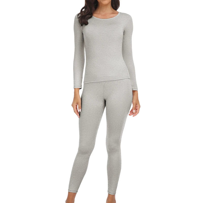 Ultra-Soft Thermal Underwear Set for Women | Long Johns Base Layer for Cold Weather, Moisture-Wicking Top and Bottom