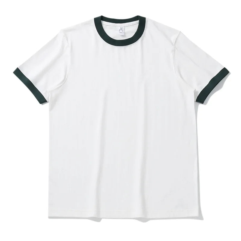 Men's Retro Cotton T-Shirt - Short Sleeve Round Neck Tee for Spring & Summer