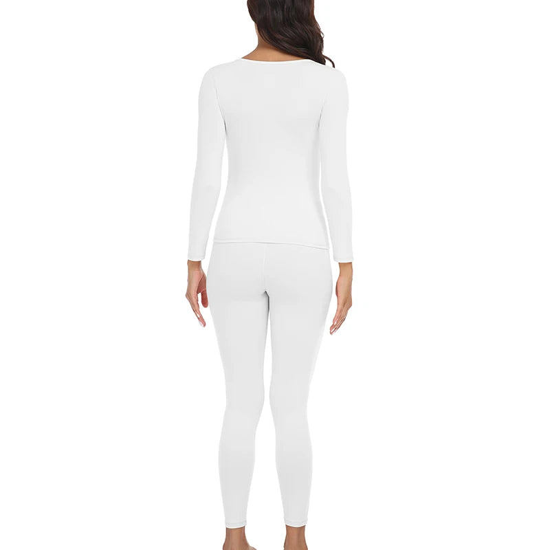 Ultra-Soft Thermal Underwear Set for Women | Long Johns Base Layer for Cold Weather, Moisture-Wicking Top and Bottom