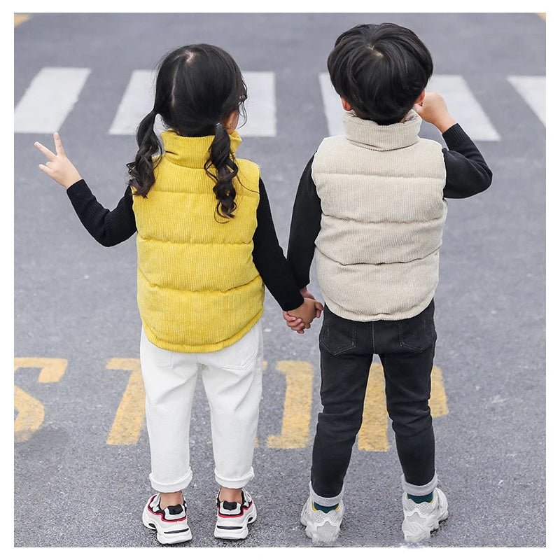 Warm Cotton Vest for Kids | Autumn & Winter Waistcoat for Boys & Girls (Ages 2-10)