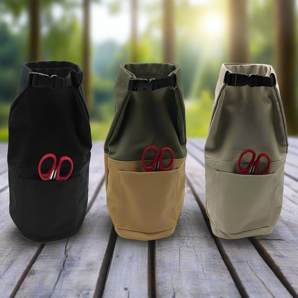 Canvas Kerosene Lamp Pouch with Pockets - Durable Storage Solution for Outdoor Adventures