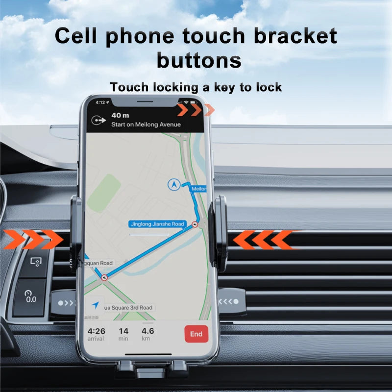 SEAMETAL Compact Universal Cell Phone Holder Bracket for Cars - Desks - Windshields - 3-7 Inch Phones