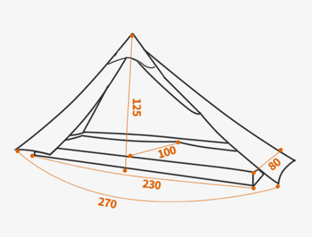 Lightweight Multifunctional 1 Person Camping Tipi Motorcycle Tent - 20d Mesh Inner Tent 15d Nylon Fly Easy Setup & Compact Storage