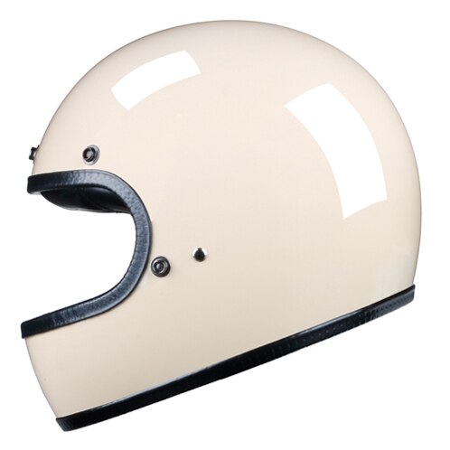 LDMET Full Face Vintage Lightweight Motorcycle Helmet - DOT Certified - Unisex