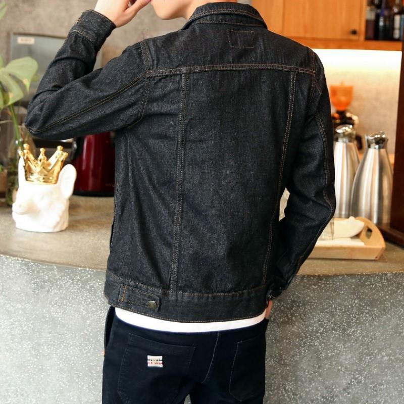 Men's High-Quality Denim Jacket with Pockets - Stylish and Durable Casual Outerwear