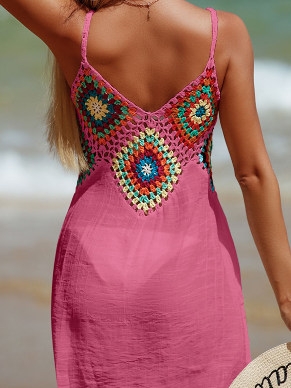 Cutout V-Neck Beach Dress for Women - Perfect for Swimming and Sunbathing