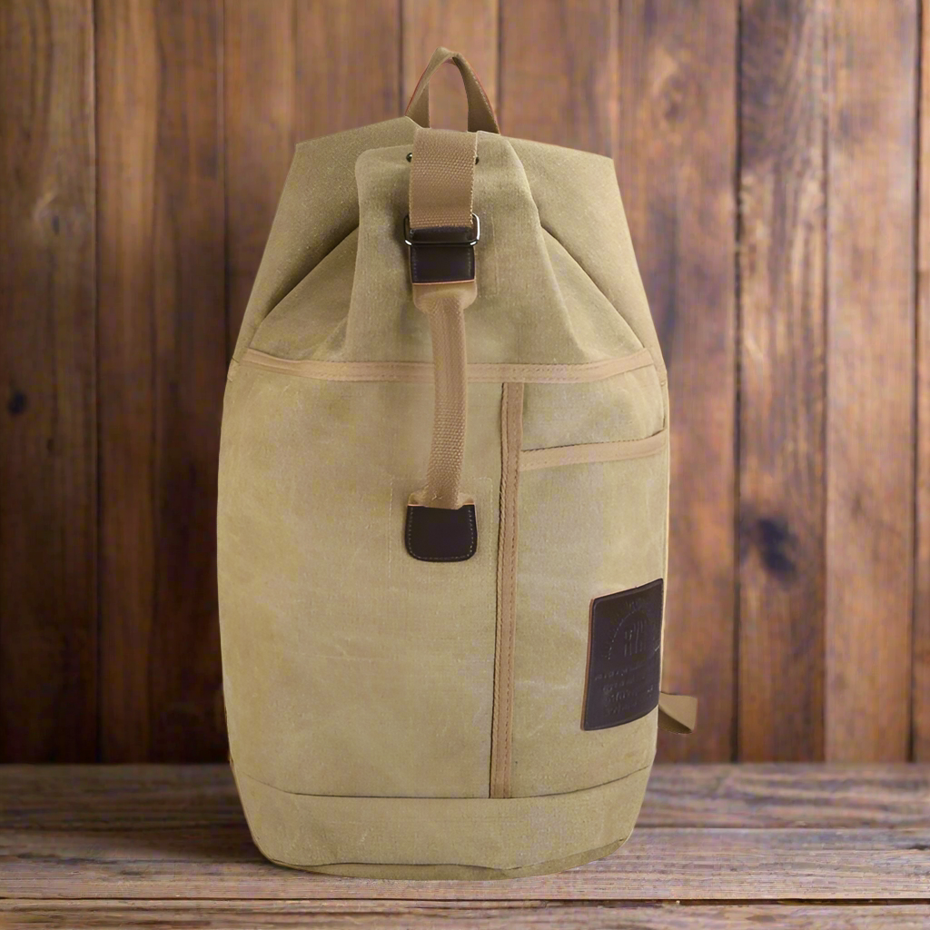 Multifunctional Canvas Rucksack Backpack Sissy Bar Bag 30ML 60ML - Breathable - Comfortable Handle