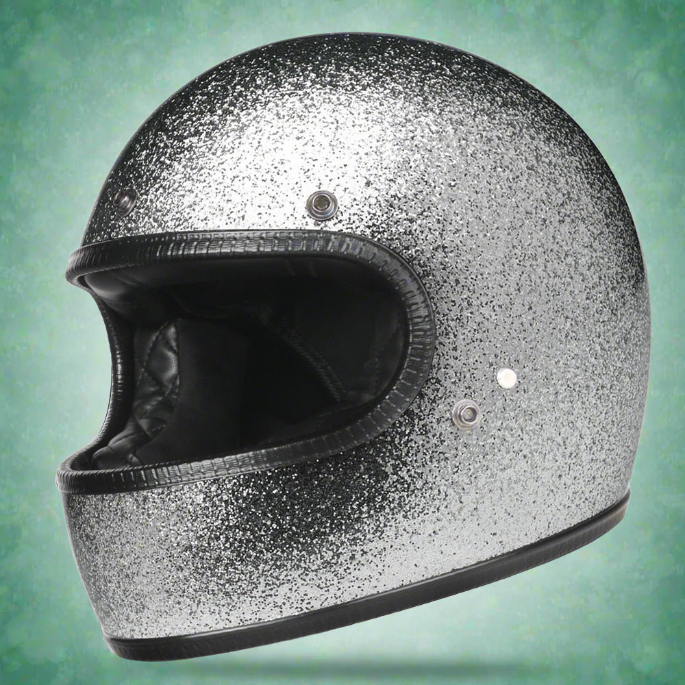 LDMET Full Face Vintage Lightweight Motorcycle Helmet - DOT Certified - Unisex