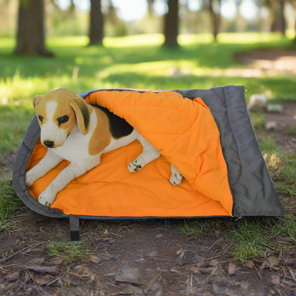 Outdoor Waterproof Polar Fleece Pet Dog Bed Sleeping Bag for Camping Travel