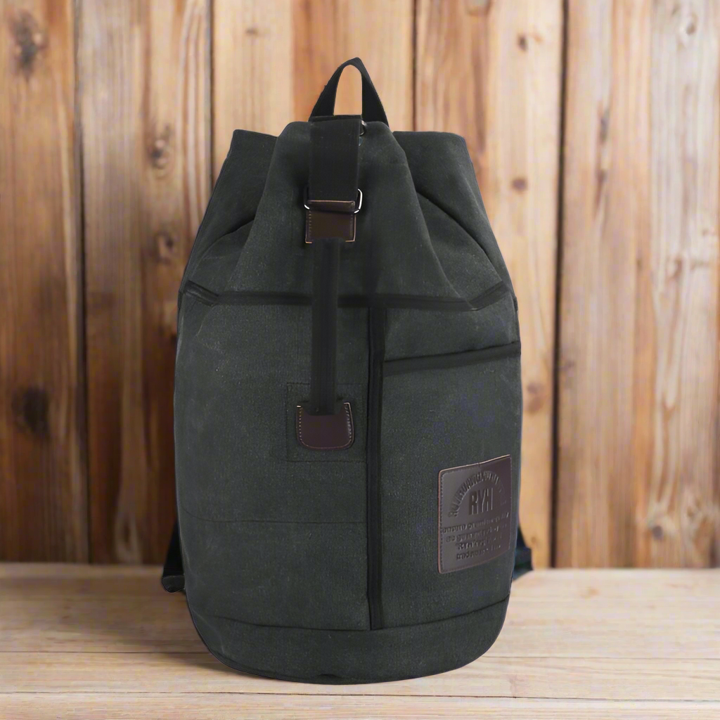 Multifunctional Canvas Rucksack Backpack Sissy Bar Bag 30ML 60ML - Breathable - Comfortable Handle