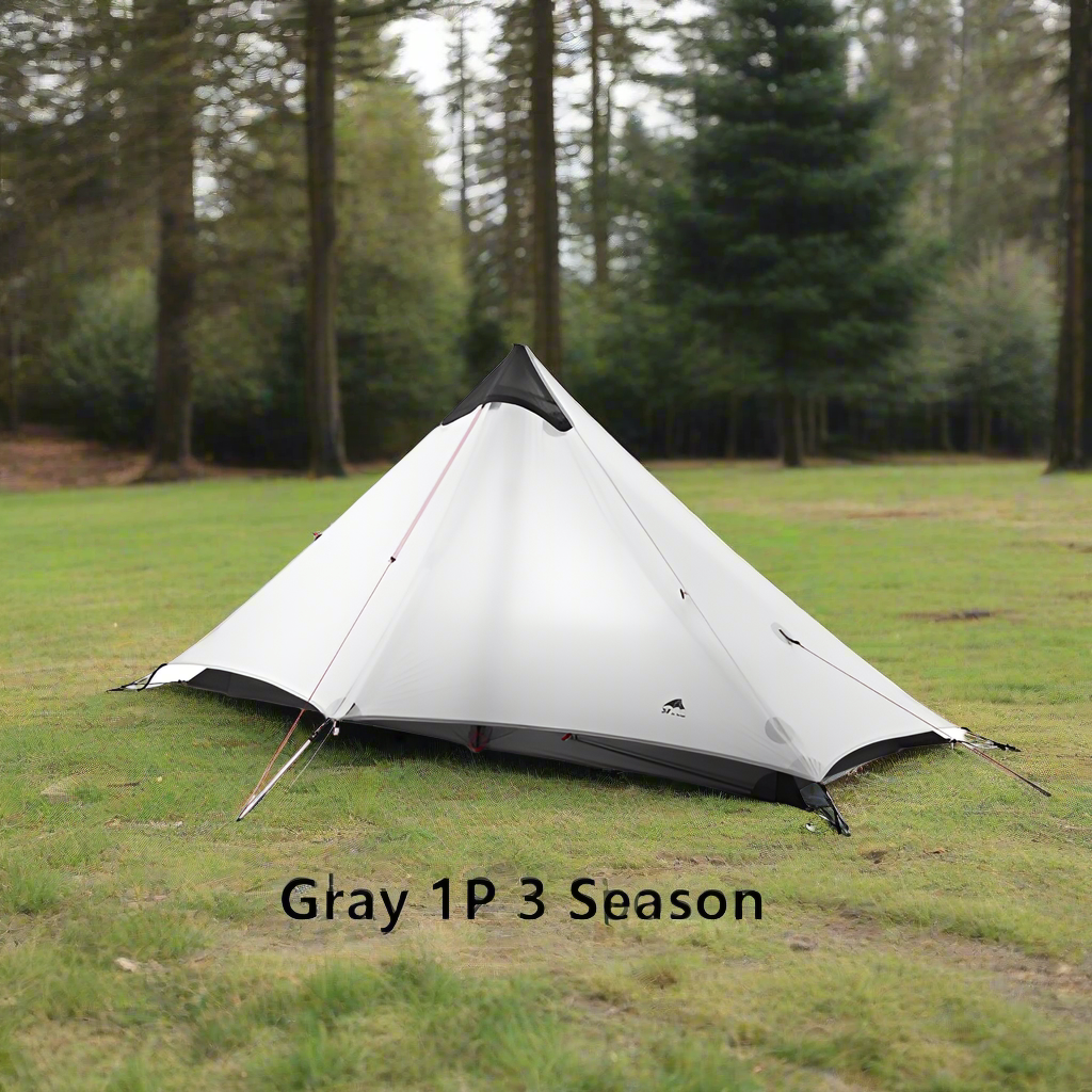 Lightweight Multifunctional 1 Person Camping Tipi Motorcycle Tent - 20d Mesh Inner Tent 15d Nylon Fly Easy Setup & Compact Storage