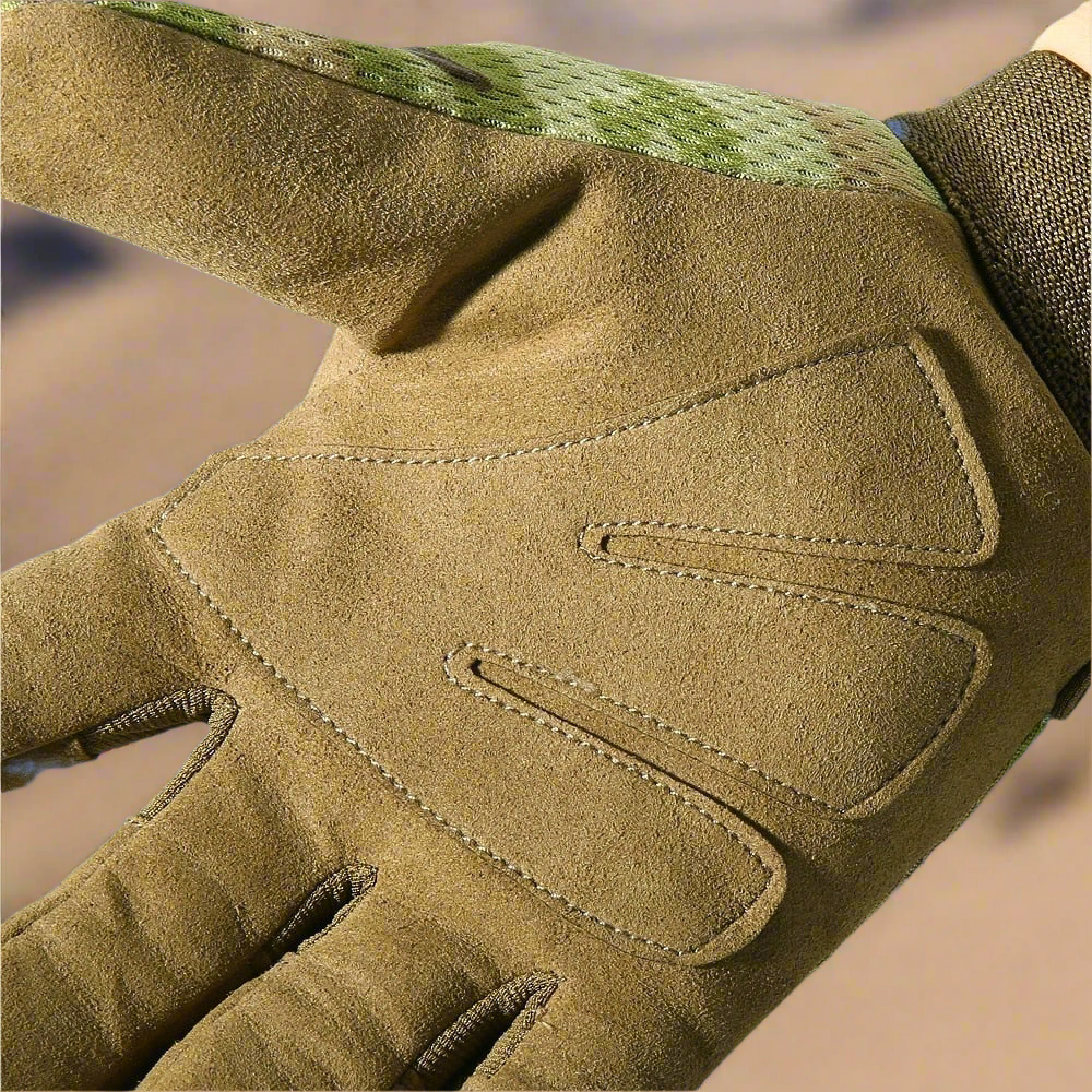 Unisex Tactical Antiskid Camo Gloves - High-Quality Microfiber Fabric Reinforced Palms - Available in 5 Colors