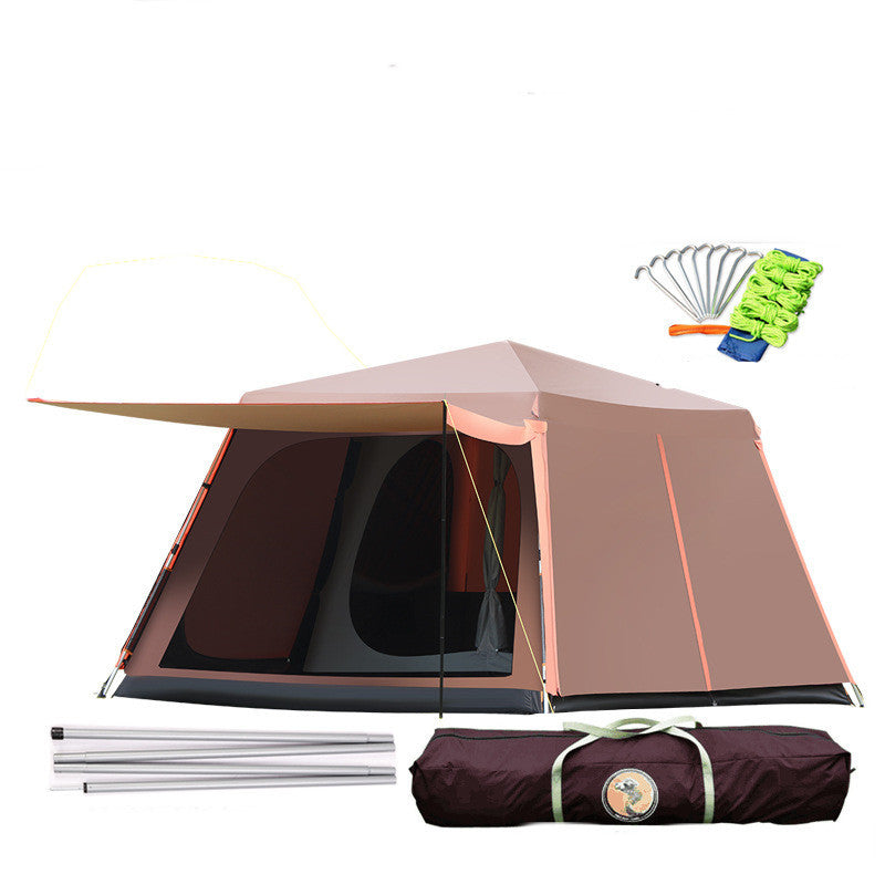 Fully Automatic Camping Tent with Enhanced Durability and Waterproofing - Holds up to 8 People