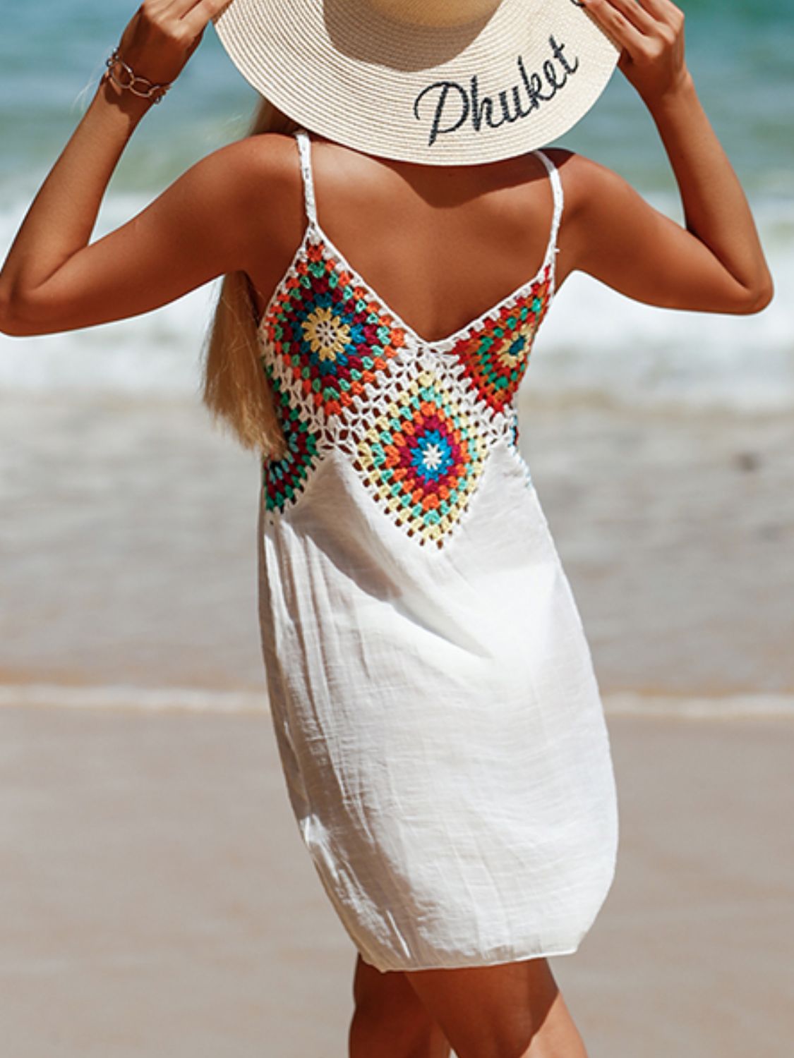 Cutout V-Neck Beach Dress for Women - Perfect for Swimming and Sunbathing