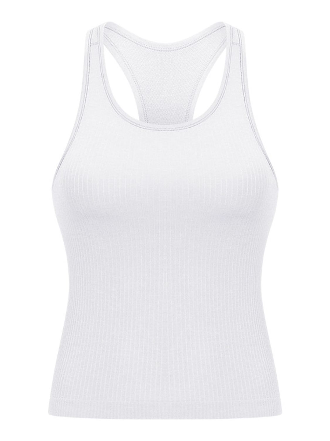 Women's Round Neck Racerback Active Tank Top - Athletic Wear