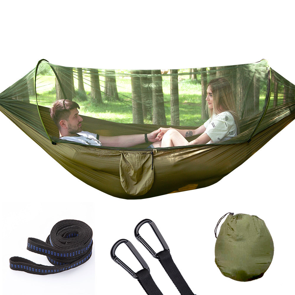 Quick Opening Hammock with Mosquito Net - Fully Automatic