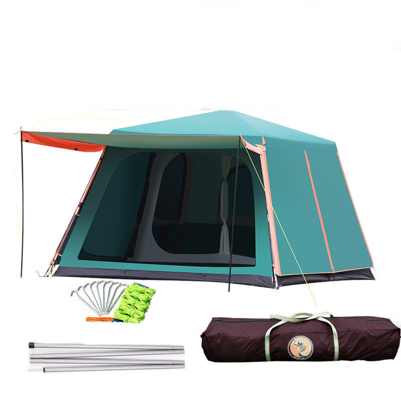 Fully Automatic Camping Tent with Enhanced Durability and Waterproofing - Holds up to 8 People