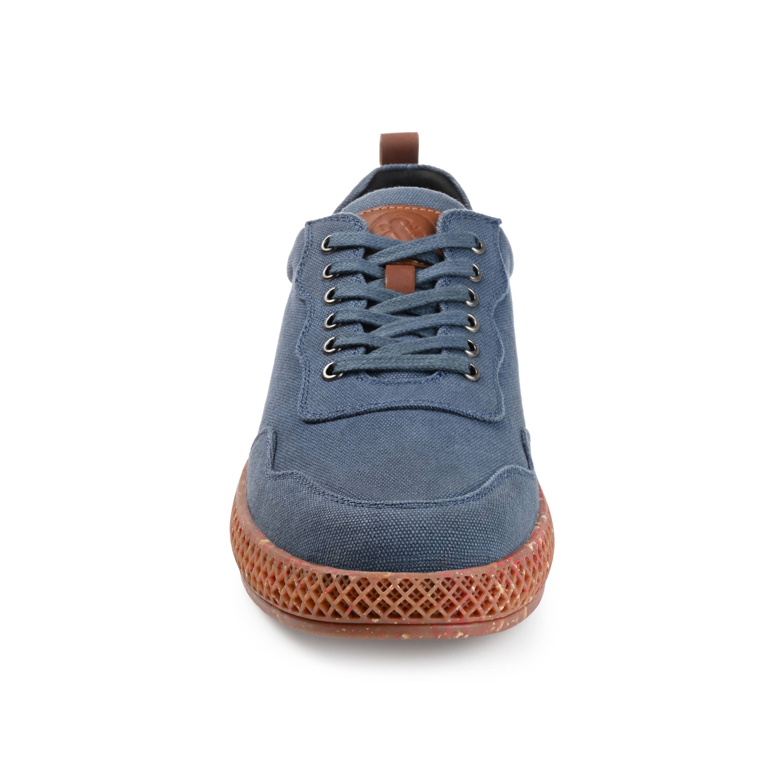 THOMAS & VINE Men's Navy Kemp Textile Lace-Up Sneaker | Recycled Rubber Sole | US Size 10