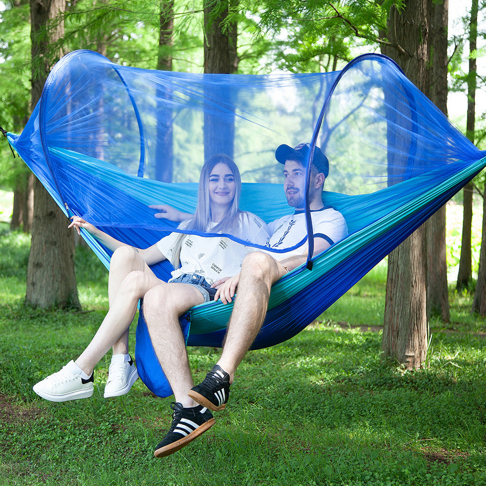 Quick Opening Hammock with Mosquito Net - Fully Automatic