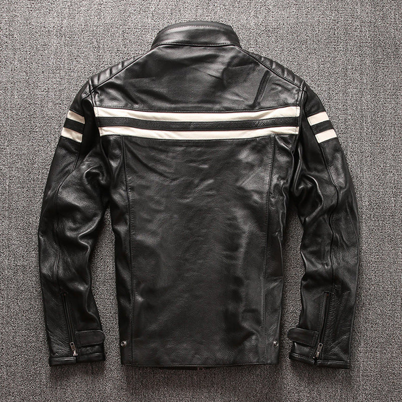 Motorcycle leather jacket - Ivy & Arrow Supply Co.