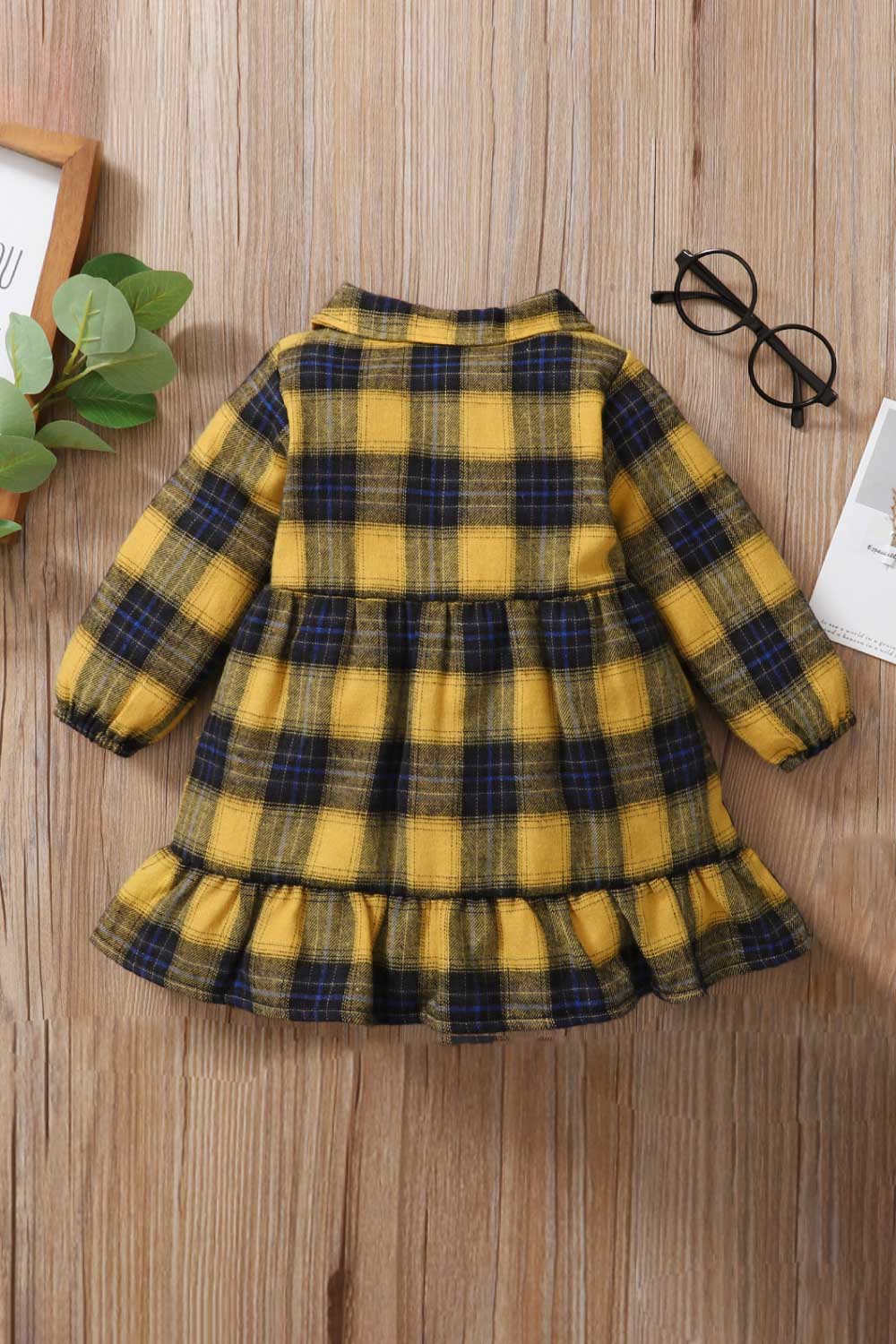 Girls Plaid Ruffled Shirt Dress - Ivy & Arrow Supply Co.