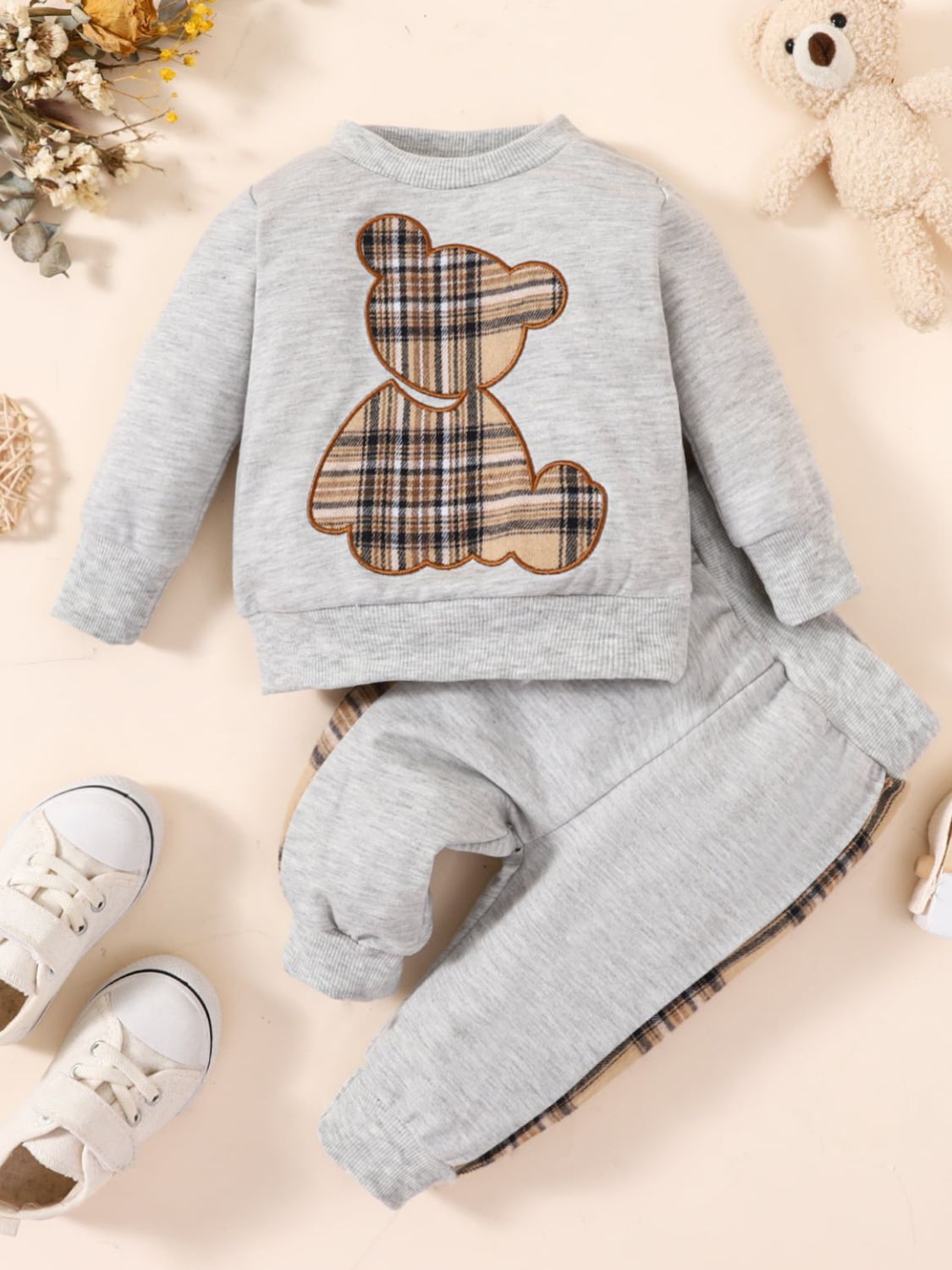 Baby Bear Graphic Sweatshirt and Joggers Set - Ivy & Arrow Supply Co.