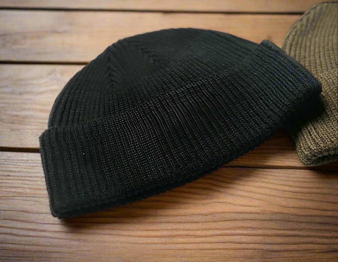 Bronson WW2 USAF A-4 Thick Wool Knit Beanie Cap 80% Wool 20% Polyester