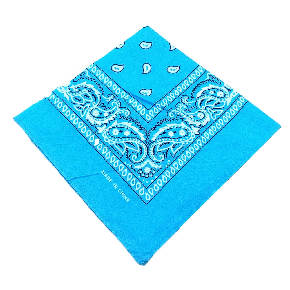 Polyester Cashew Print Bandana - Fade-Resistant Handkerchief for Stylish Wear