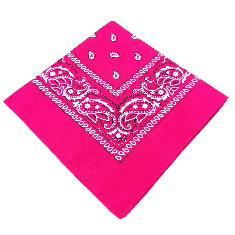 Polyester Cashew Print Bandana - Fade-Resistant Handkerchief for Stylish Wear