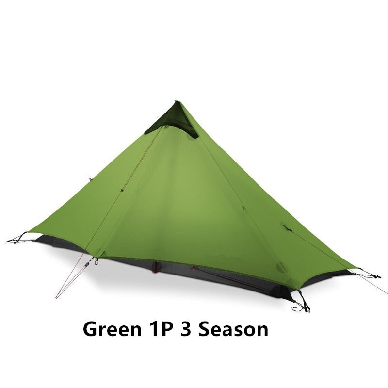 Lightweight Multifunctional 1 Person Camping Tipi Motorcycle Tent - 20d Mesh Inner Tent 15d Nylon Fly Easy Setup & Compact Storage