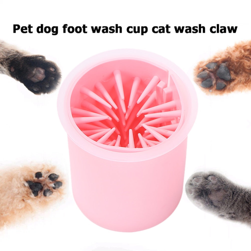 Portable Silicone Pet Paw Cleaning Cup by VKTECH - Non-Toxic Easy-to-Use Paw Cleaner for Dogs and Cats