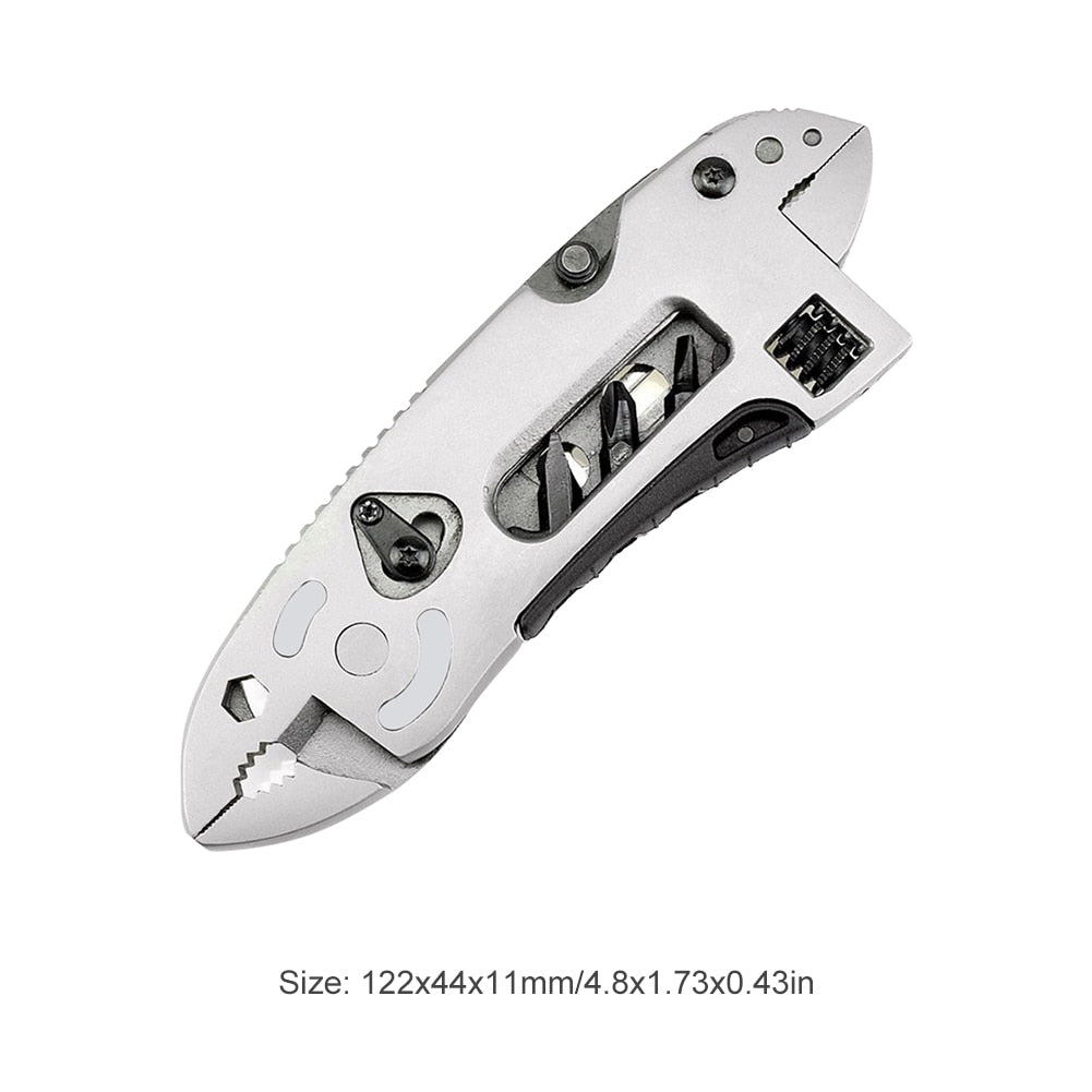 Stainless Steel Multifunctional Tool for Outdoor Camping Knife Pliers Spanner Wrench Screwdriver Wire Cutter