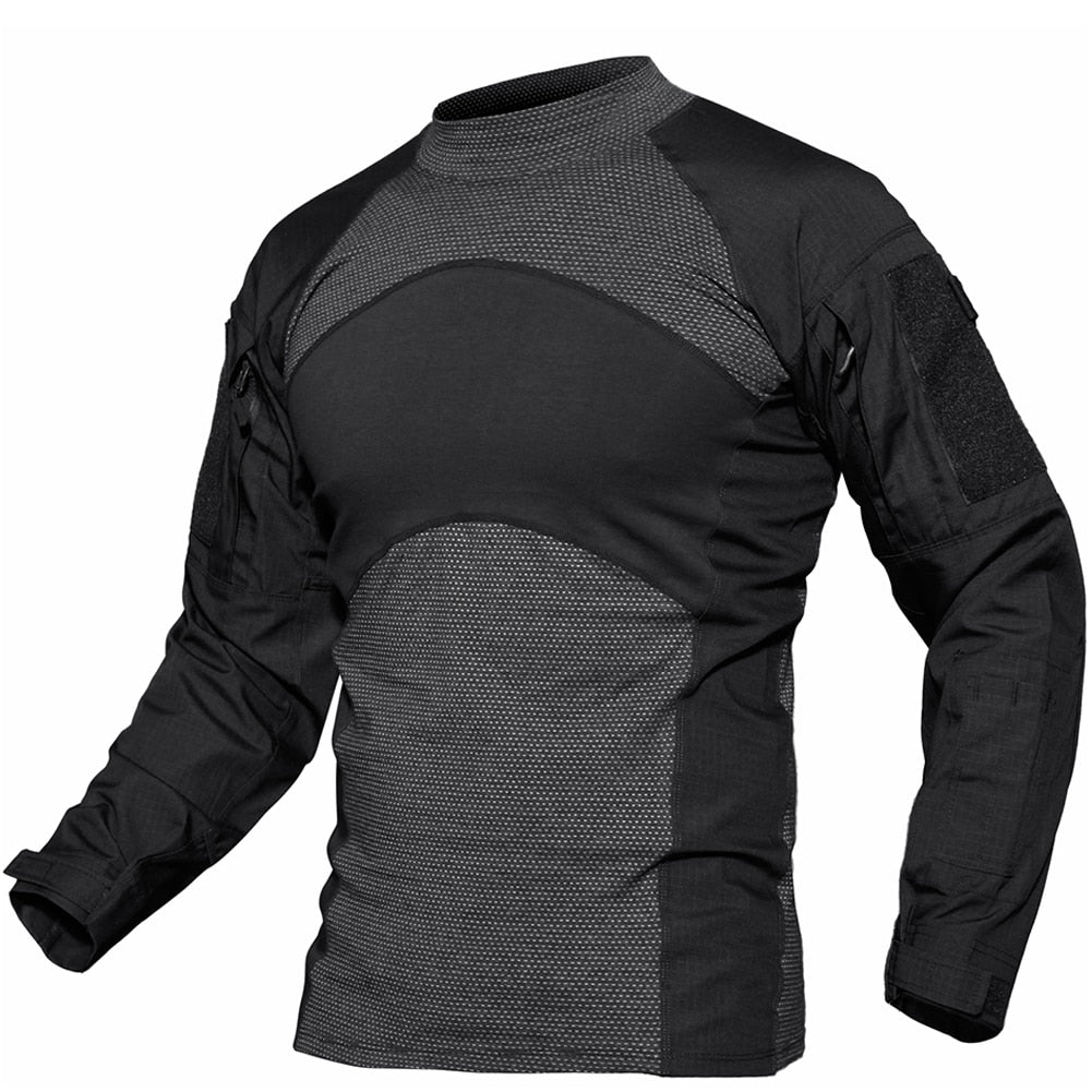 Men's Tactical Long Sleeve Shirt - Scratch-resistant Tear-resistant - Adjustable Straps - Outdoor Activity Shirt