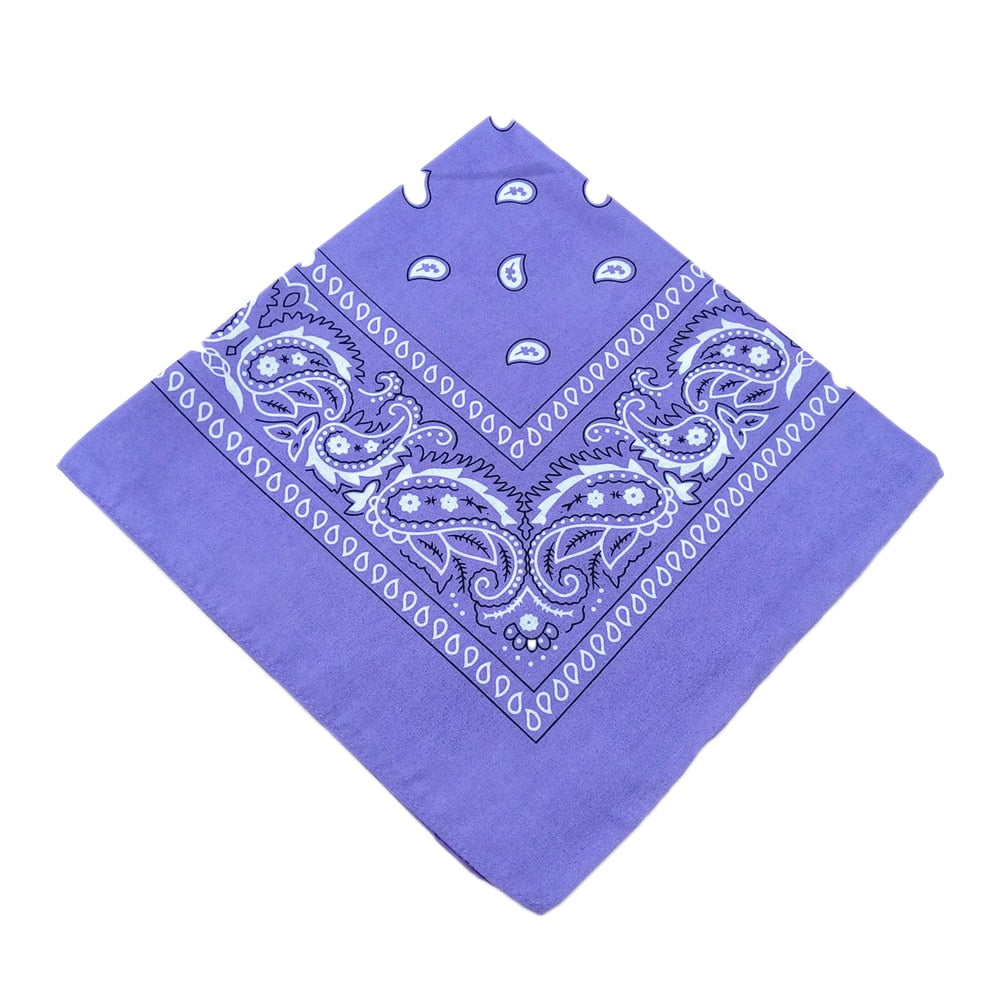 Polyester Cashew Print Bandana - Fade-Resistant Handkerchief for Stylish Wear