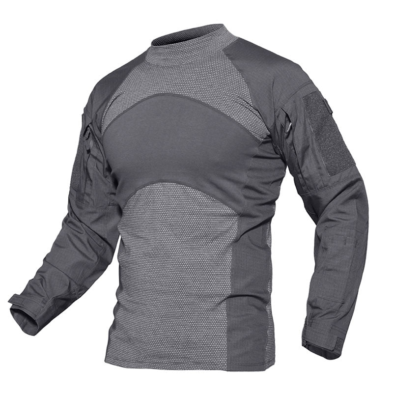 Men's Tactical Long Sleeve Shirt - Scratch-resistant Tear-resistant - Adjustable Straps - Outdoor Activity Shirt