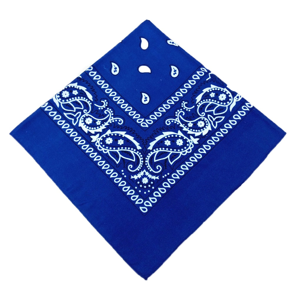 Polyester Cashew Print Bandana - Fade-Resistant Handkerchief for Stylish Wear