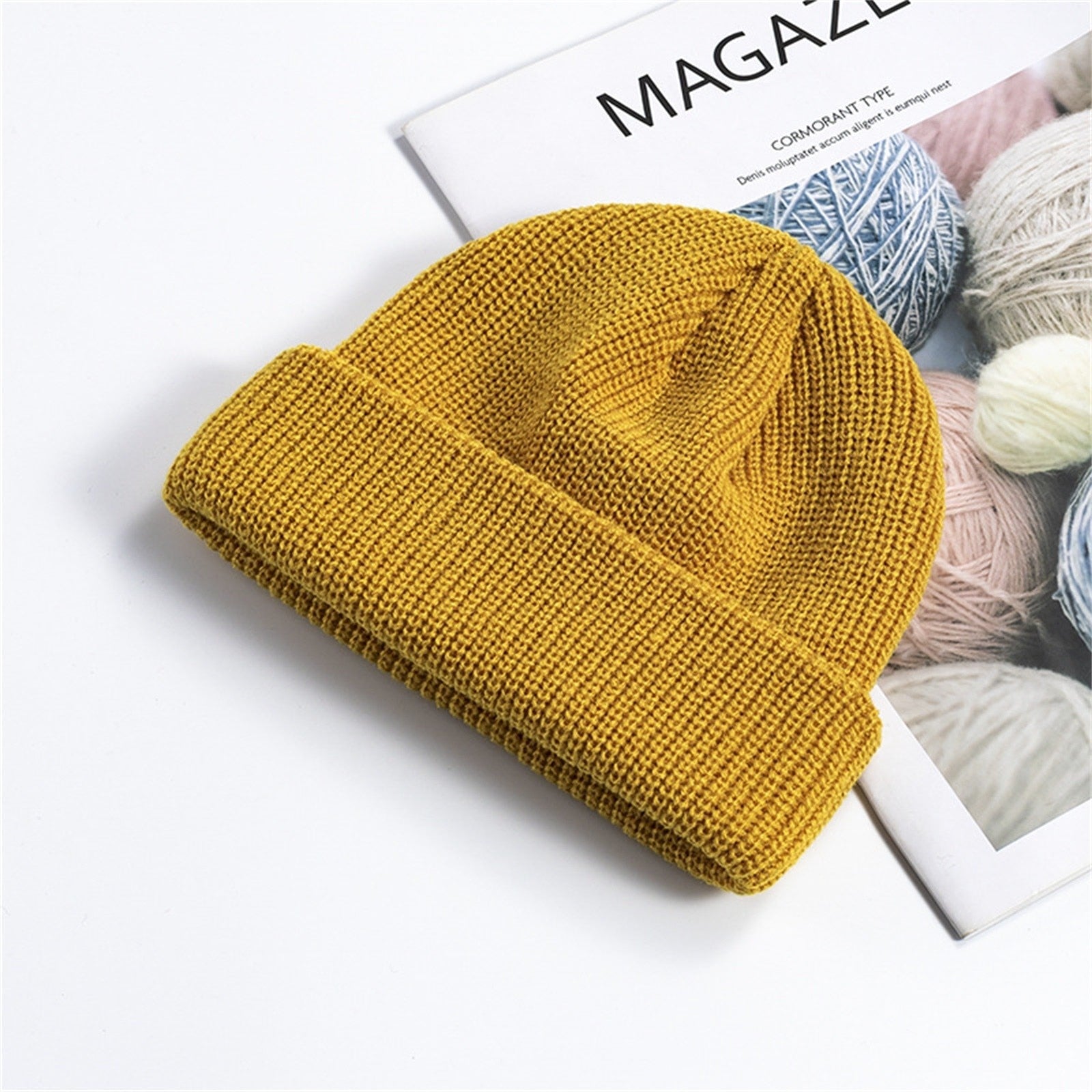 Soft Knitted Beanie Cap - Solid Color - Lightweight and Breathable - Warm Acrylic Material - Unisex Design